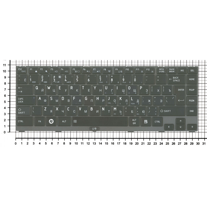 Клавиатура для ноутбука Toshiba Tecra R845 черная