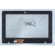 Сенсорное стекло (тачскрин) для Asus VivoBook S200 X202 TCP11F16 черное с рамкой
