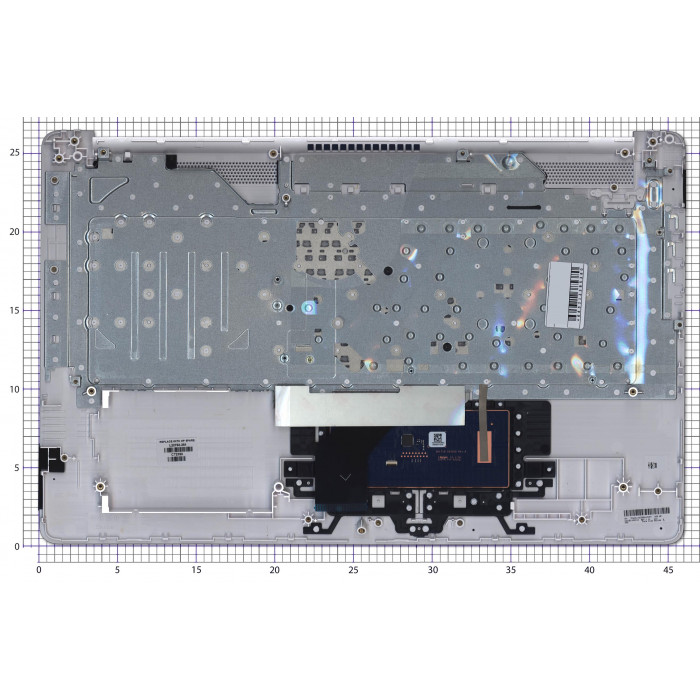 Клавиатура для HP 17-BY 17-CA топкейс белый
