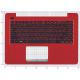 Клавиатура для ноутбука Asus X456 топкейс красный
