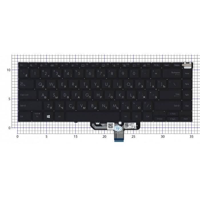 Клавиатура для ноутбука Asus ZenBook UX5400E черная