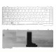 Клавиатура для Toshiba Satellite C600, C640, C645, C645D, L600, L600D, L630, L635 белая
