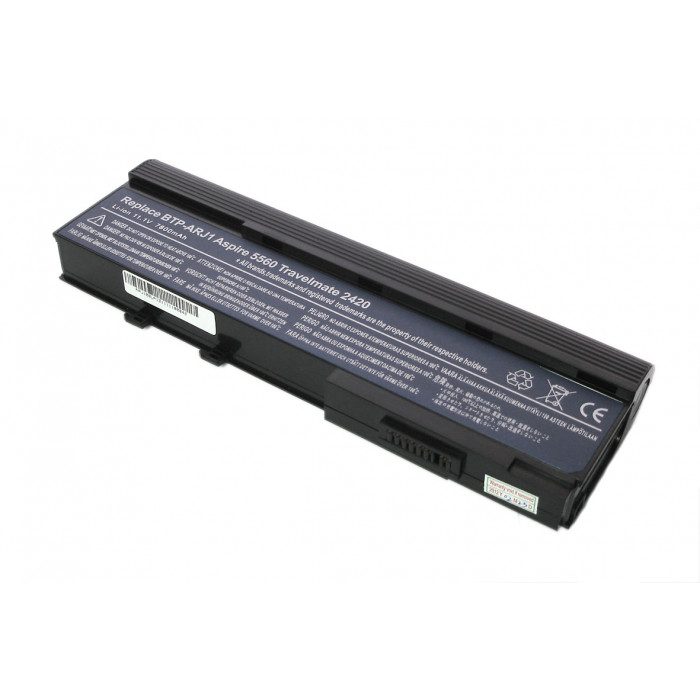 Аккумулятор для Acer Aspire 5560, TM 2420 (BTP-ARJ1) 11.1V 6600mAh OEM черная