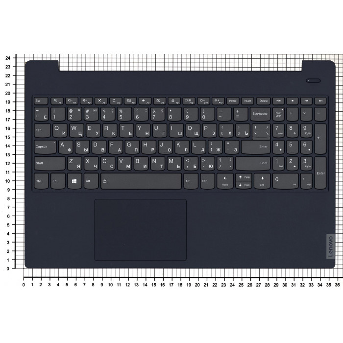 Клавиатура для Lenovo IdeaPad S340-15 топкейс dark blue