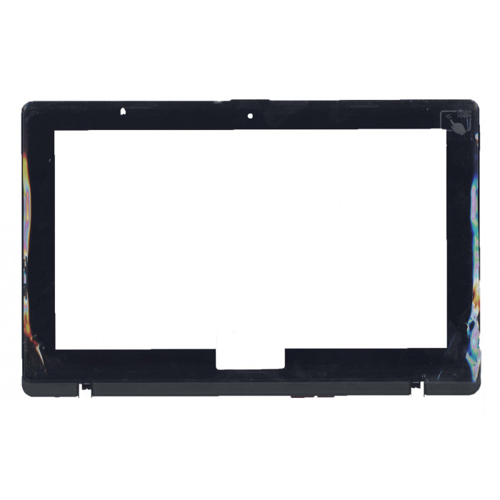 Сенсорное стекло (тачскрин) для Asus VivoBook S200 X202 TCP11F16 черное с рамкой