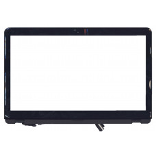 Сенсорное стекло (тачскрин) для Sony Vaio SVF15A черный c рамкой