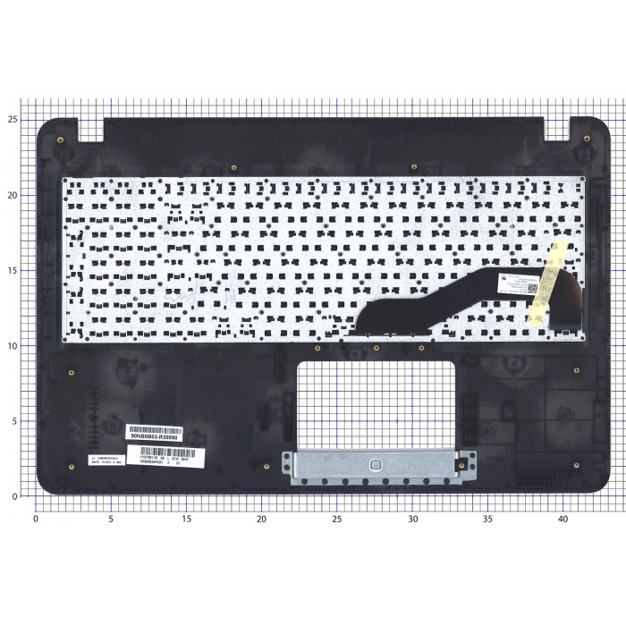 Клавиатура для ноутбука Asus X540LA топкейс серый