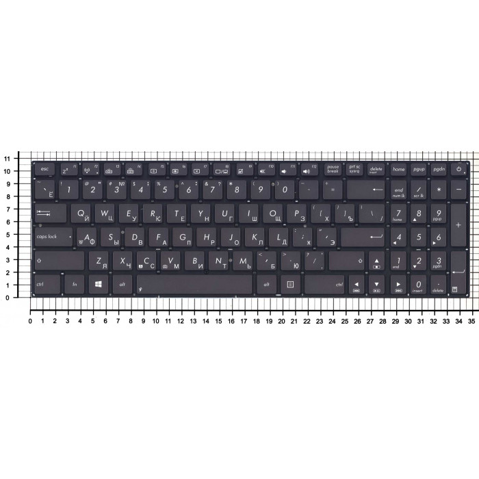 Клавиатура для Asus UX52 черная