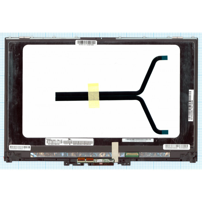 Модуль (матрица + тачскрин) для Lenovo Yoga 720-15IKB FHD черный с рамкой