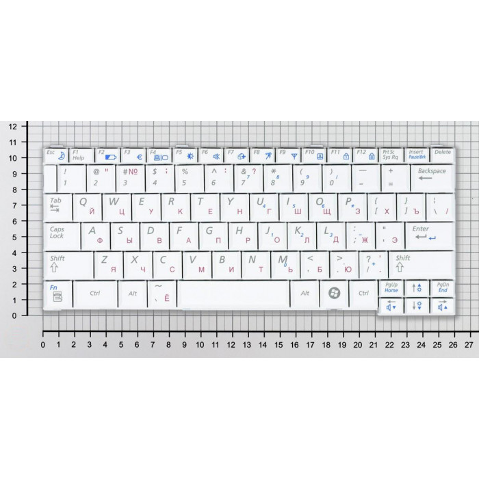 Клавиатура для Samsung Q68 Q70 белая