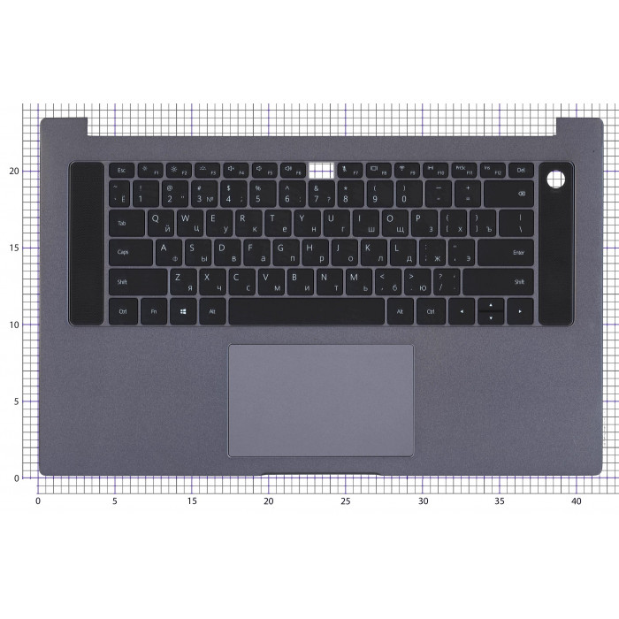Клавиатура для Honor MagicBook Pro Hubble-W19A топкейс Space Gray