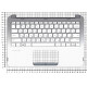Клавиатура для HP Stream X360 11-p топкейс белый-серебро