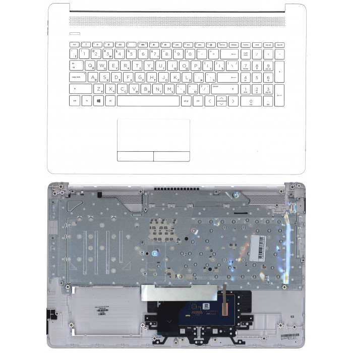 Клавиатура для HP 17-BY 17-CA топкейс белый