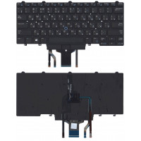 Клавиатура для Dell Latitude E5470 E7470 черная с подсветкой и указателем
