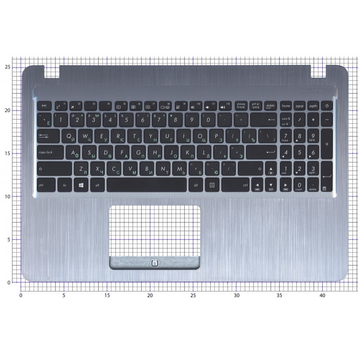 Клавиатура для ноутбука Asus X540LA топкейс серый