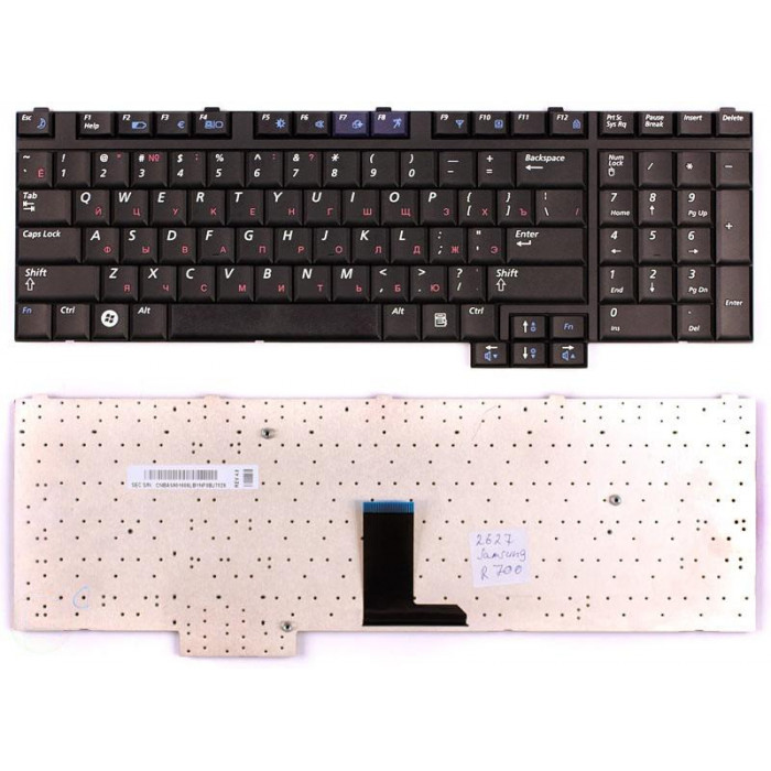 Клавиатура для Samsung R700 R710 черная