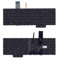 Клавиатура для ноутбука Lenovo IdeaPad Gaming 3-15ARH05 черная белая подсветка