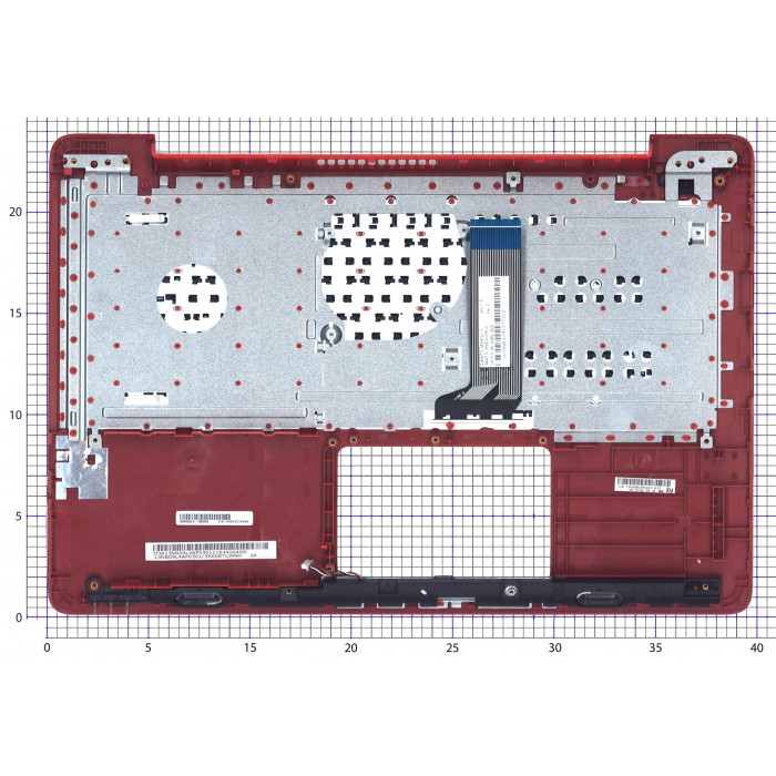 Клавиатура для ноутбука Asus X456 топкейс красный