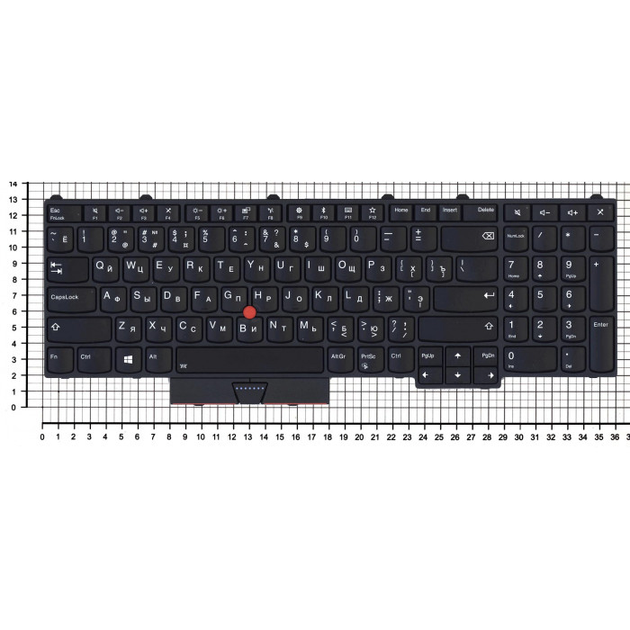 Клавиатура для Lenovo ThinkPad P51 P71 черная с подсветкой