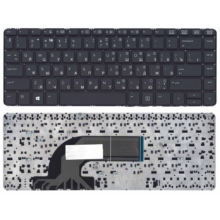 Клавиатура для HP ProBook 440 441 445 446 черная без рамки