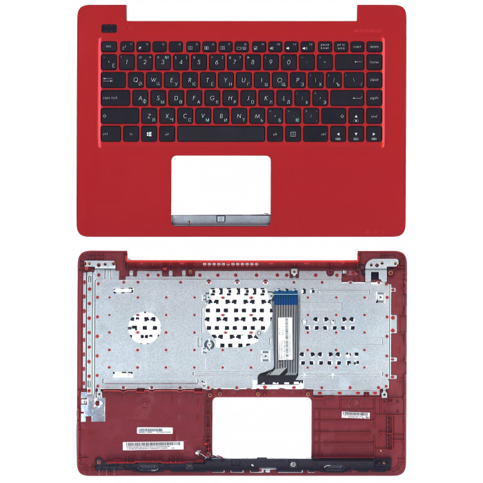Клавиатура для ноутбука Asus X456 топкейс красный