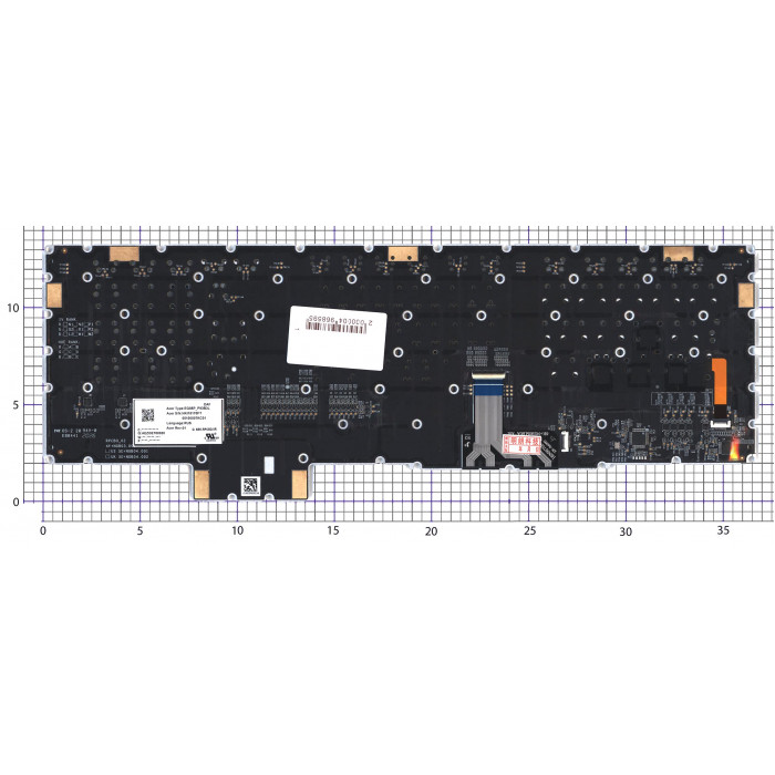 Клавиатура для ноутбука Acer Predator Triton 700 PT715-51 черная