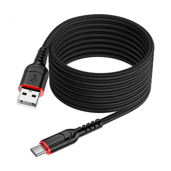 Кабель USB HOCO X59 Victory USB-Type-C, 3A, 2м, черный