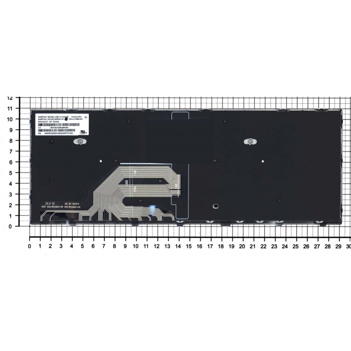 Клавиатура для HP ProBook 640 G4 черная с серой рамкой