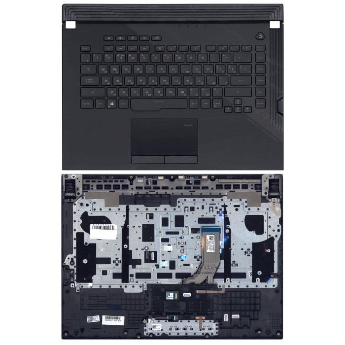 Клавиатура для Asus G532LWS с подсветкой RGB черный топ-панель