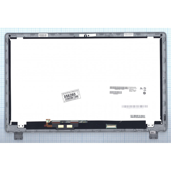 Модуль (матрица + тачскрин) для Acer Aspire V5-572 черный с серебристой рамкой