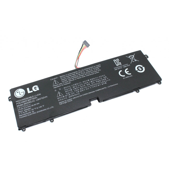 Аккумулятор для LG Gram 13 (LBG722VH) 7.6V 4000mAh