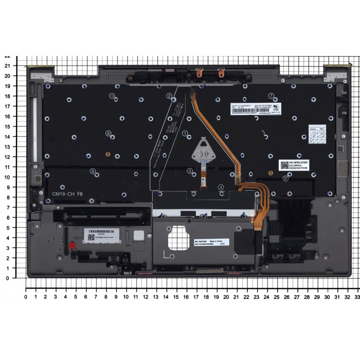 Клавиатура для Lenovo Thinkpad X1 Yoga 4th Gen топкейс ver.2