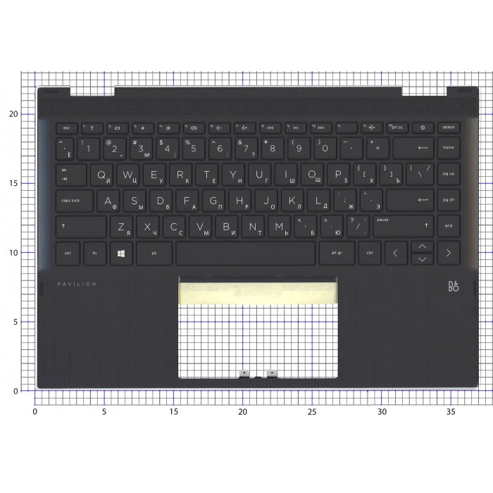 Клавиатура для HP Pavilion 14-DW топкейс черный