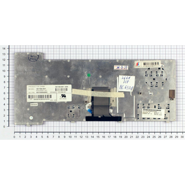 Клавиатура для HP Compaq NC6320 NX6310 NX6315 NX6325 NC6310 черная