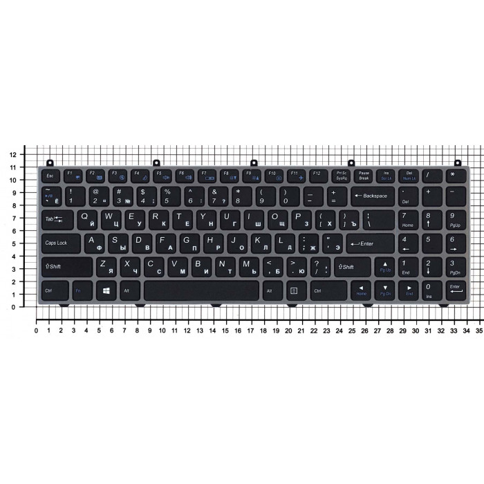 Клавиатура для DEXP Atlas H100 H102 H105 H106 H115 черная