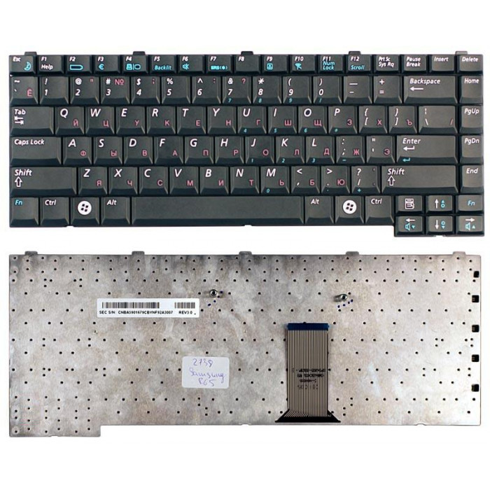 Клавиатура для Samsung R45 R65 черная