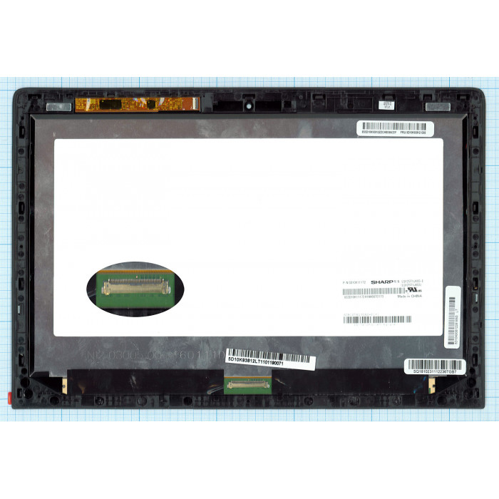 Модуль (матрица + тачксрин) для Lenovo Yoga 900S-12ISK QHD черный с рамкой