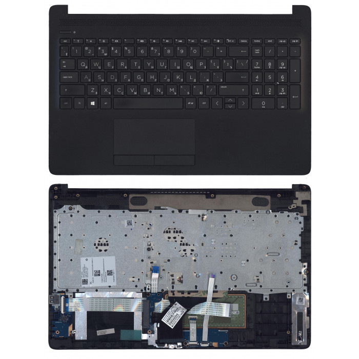 Клавиатура для HP 15-db000 черная топкейс