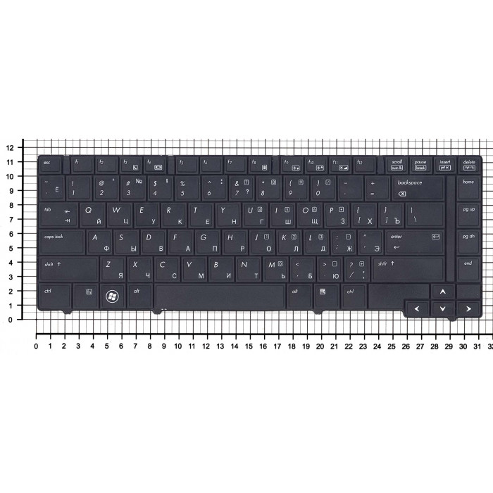 Клавиатура для HP EliteBook 8440P 8440W черная