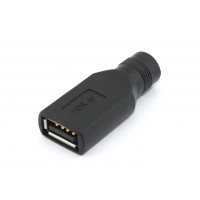 Переходник 5,5х2,5 на USB Type A мама