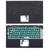 Клавиатура для Sony Vaio VPCZ2 черная топ-панель