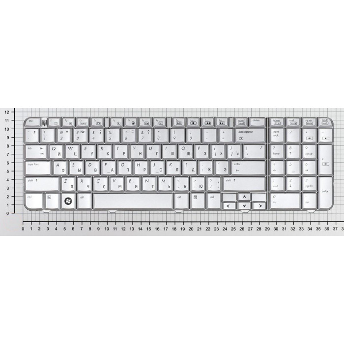Клавиатура для HP G70 Compaq Presario CQ70 серебристая
