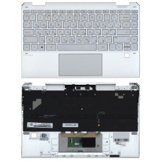 Клавиатура для HP Spectre X360 13-AW TPN-Q225 топкейс серебристый
