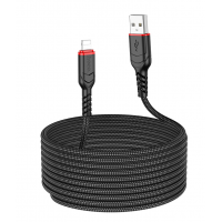 Кабель USB HOCO X59 Victory USB-Lightning, 2.4А, 3м, черный