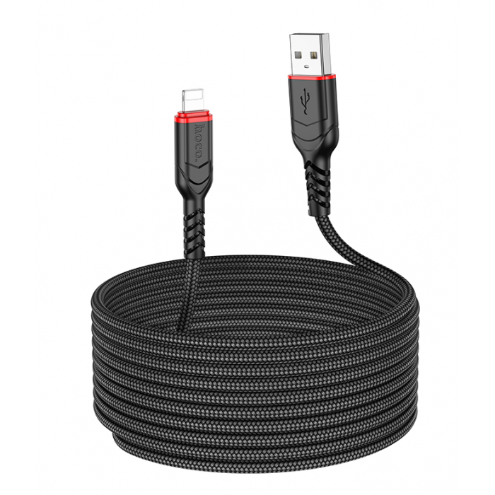 Кабель USB HOCO X59 Victory USB-Lightning, 2.4А, 3м, черный