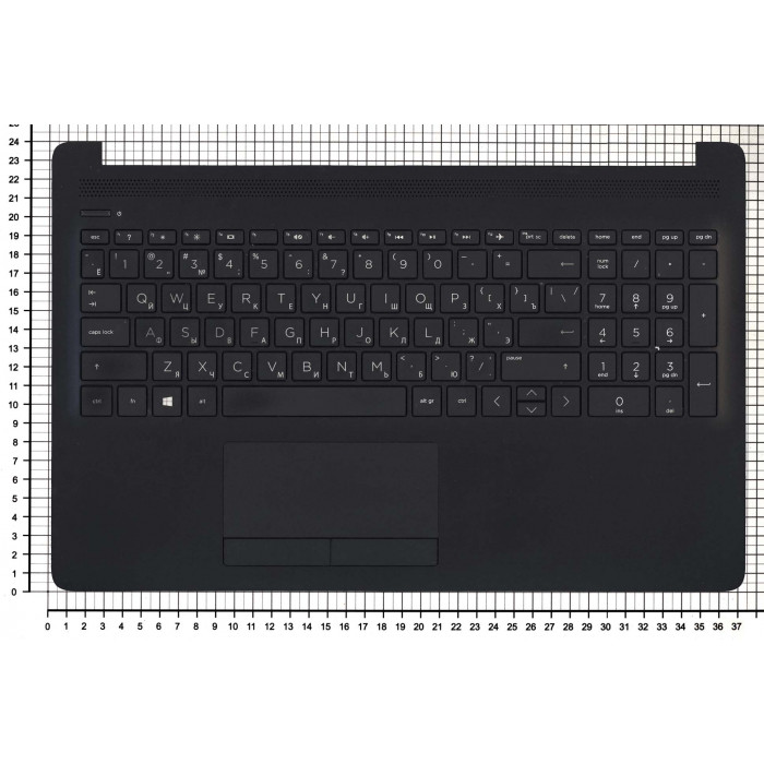 Клавиатура для HP 15-db000 черная топкейс