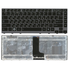 Клавиатура для Toshiba Satellite M600 M640 M645 P745 черная с темно-серой рамкой