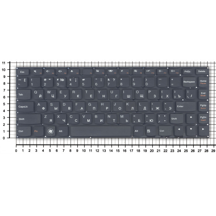 Клавиатура для Lenovo IdeaPad U400 черная