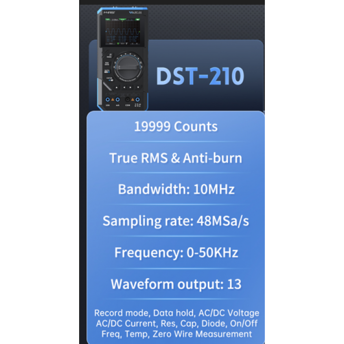 Портативный тестер 3 в 1 FNIRSI DST-210