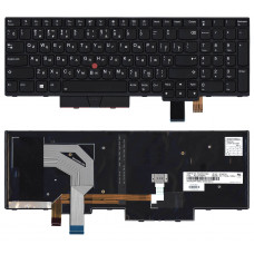 Клавиатура для Lenovo ThinkPad T580 черная с подсветкой